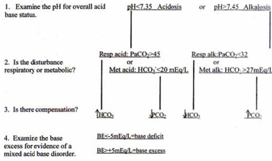 Figure 1. Acid base interpretation flow chart.<sup>2</sup>