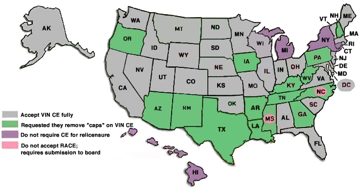 United Stated CE Map